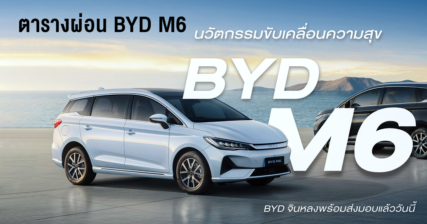 ตารางผ่อน BYD M6